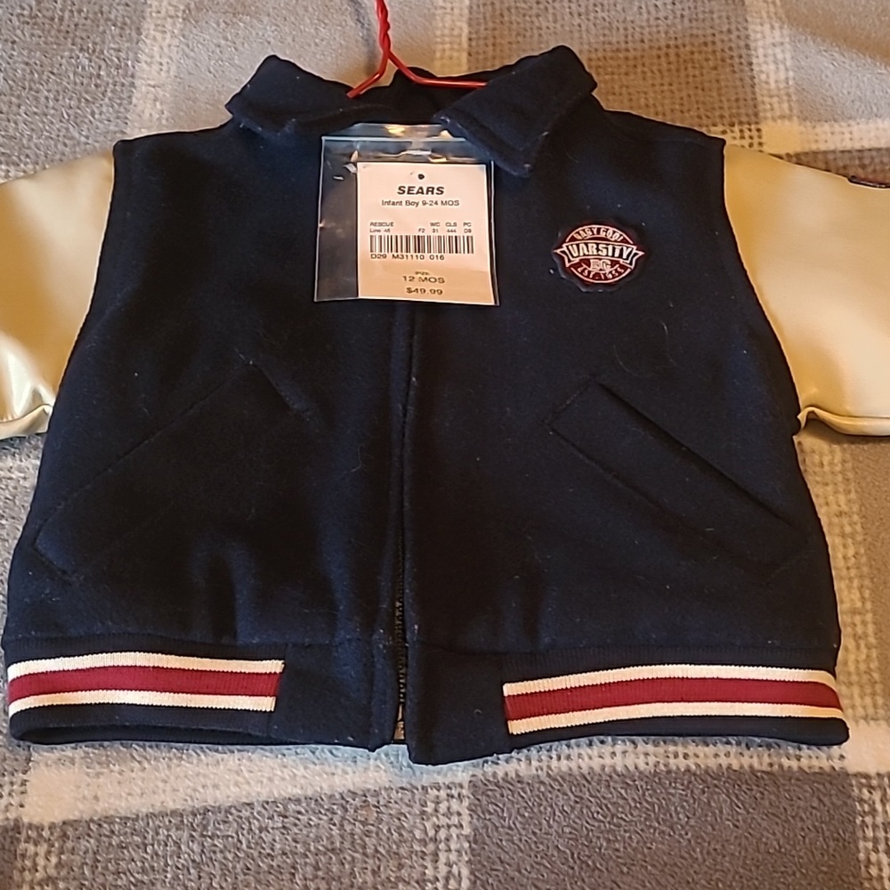 Adorable Baby Boy letter type jacket!! New with tags!!!